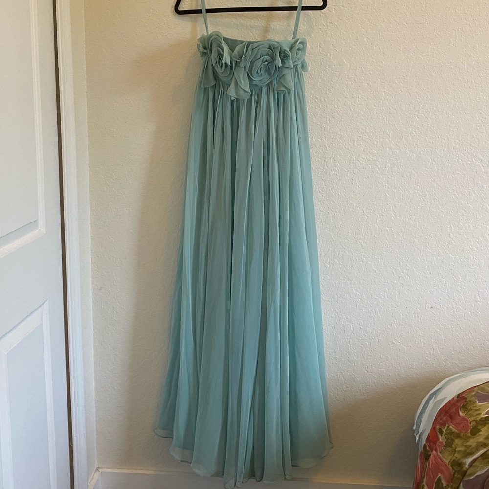 Strapless prom dress